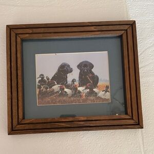 Framed Labrador Retriever Duck Print